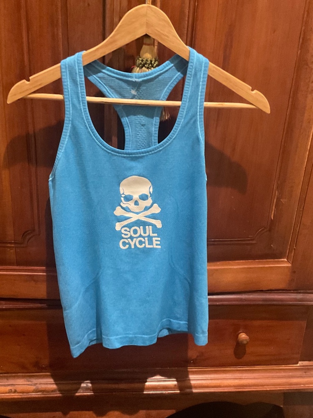 Lululemon Swiftly Tech Racerback Soulcycle  Blue Tank, Size 6